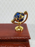 Dollhouse World Globe Desktop Decorative Accessory Metal 1:12 Scale Miniature - Miniature Crush