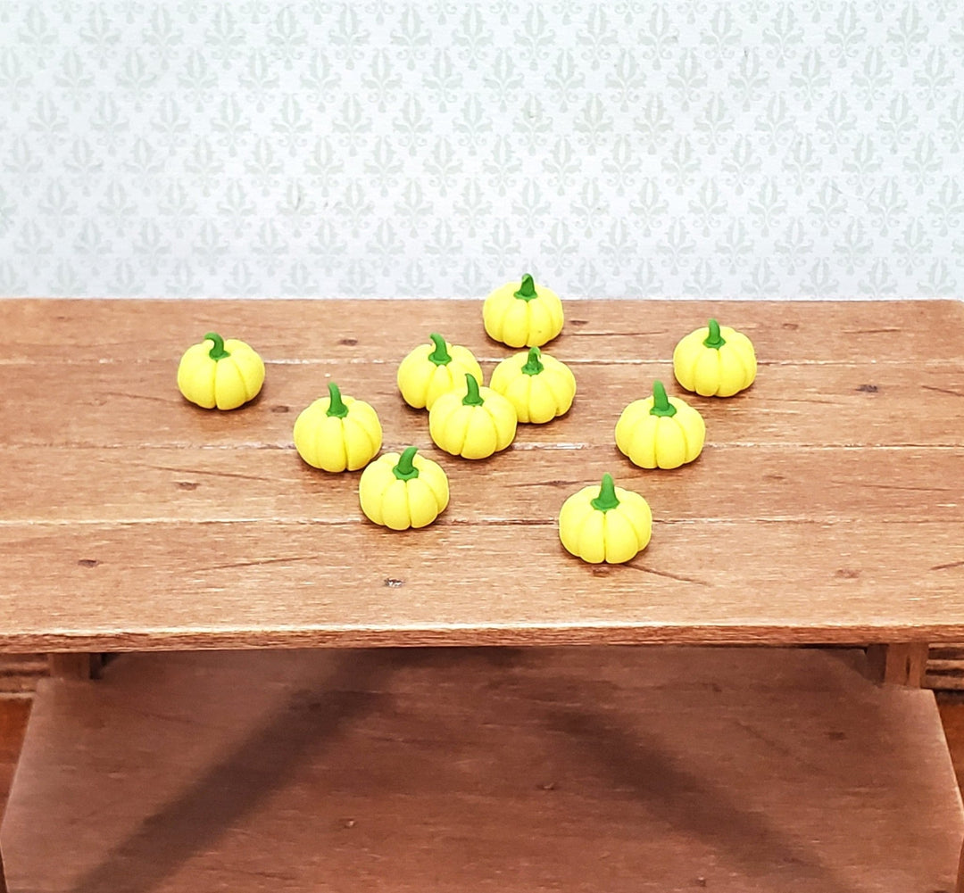 Dollhouse Yellow Squash Gourds Tiny Set of 10 Miniature Food Kitchen - Miniature Crush