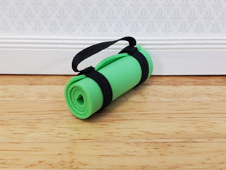Dollhouse Yoga Mat Green Modern Gym Accessory Decor 1:12 Scale Miniature - Miniature Crush