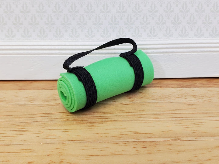 Dollhouse Yoga Mat Green Modern Gym Accessory Decor 1:12 Scale Miniature - Miniature Crush