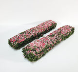 Flowering Hedge Pink & Green Model RR Dioramas Dollhouses Scenery - Miniature Crush