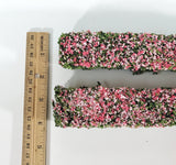 Flowering Hedge Pink & Green Model RR Dioramas Dollhouses Scenery - Miniature Crush