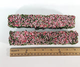 Flowering Hedge Pink & Green Model RR Dioramas Dollhouses Scenery - Miniature Crush