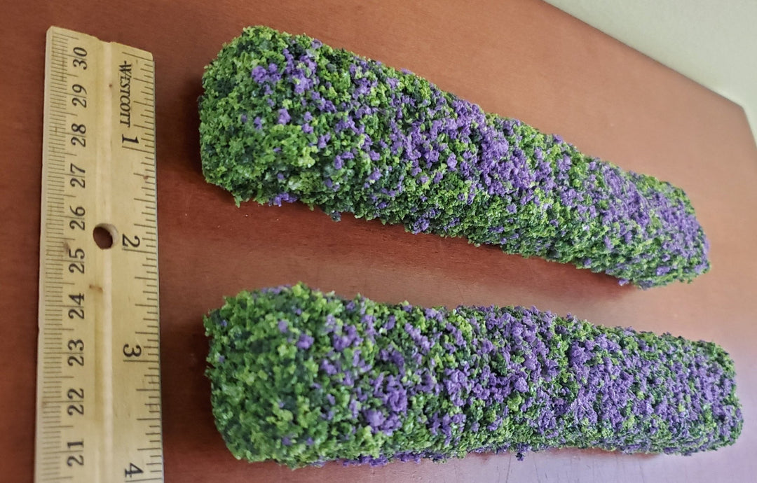 Flowering Hedge Purple Bendable Model RR Dioramas Dollhouses Scenery - Miniature Crush