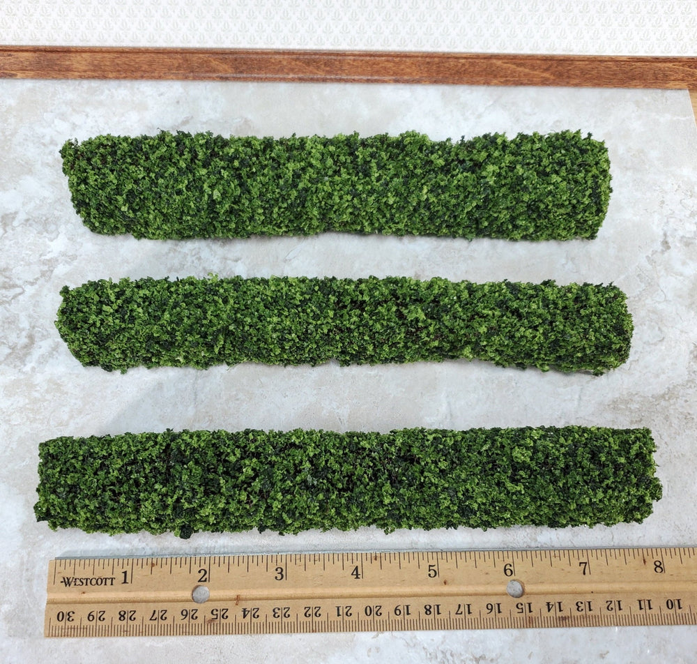 Green Hedge 3 Pieces Small Bendable Model RR Dioramas Dollhouses Scenery - Miniature Crush