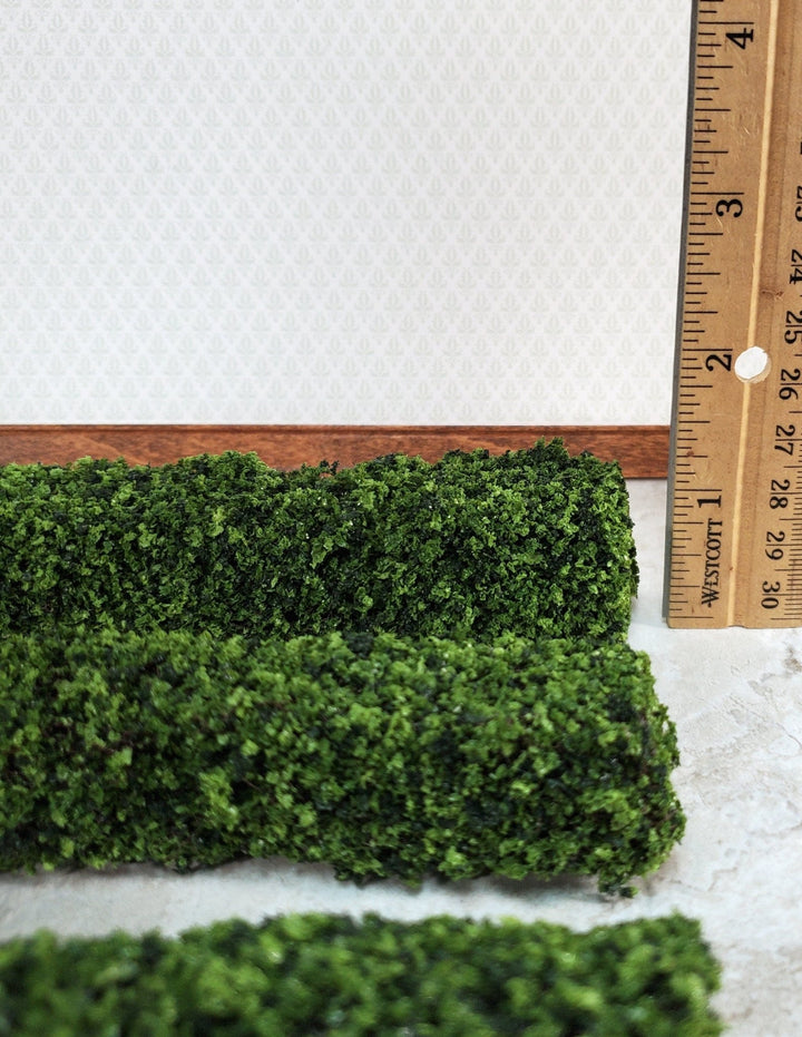 Green Hedge 3 Pieces Small Bendable Model RR Dioramas Dollhouses Scenery - Miniature Crush