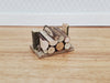 HALF SCALE Miniature Stack of Split Logs Wood Kindling for Firewood 1:24 Fairy Garden