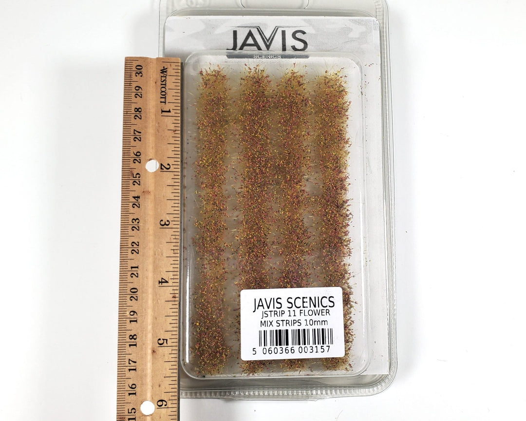 Javis Flower Strips Mixed Shrubs Plants Model RR Dioramas Dollhouses Grass Scenery - Miniature Crush