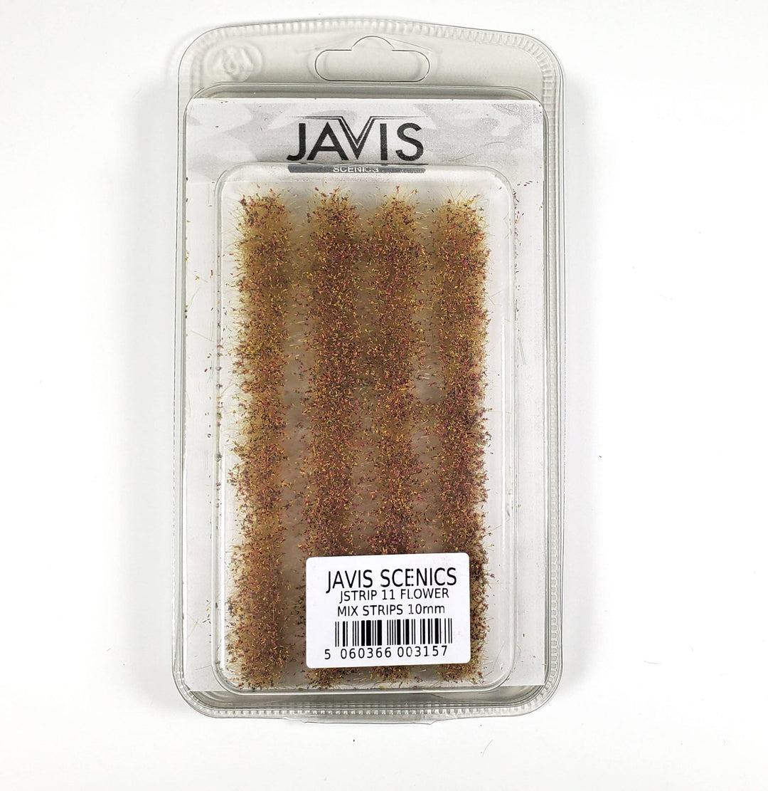 Javis Flower Strips Mixed Shrubs Plants Model RR Dioramas Dollhouses Grass Scenery - Miniature Crush