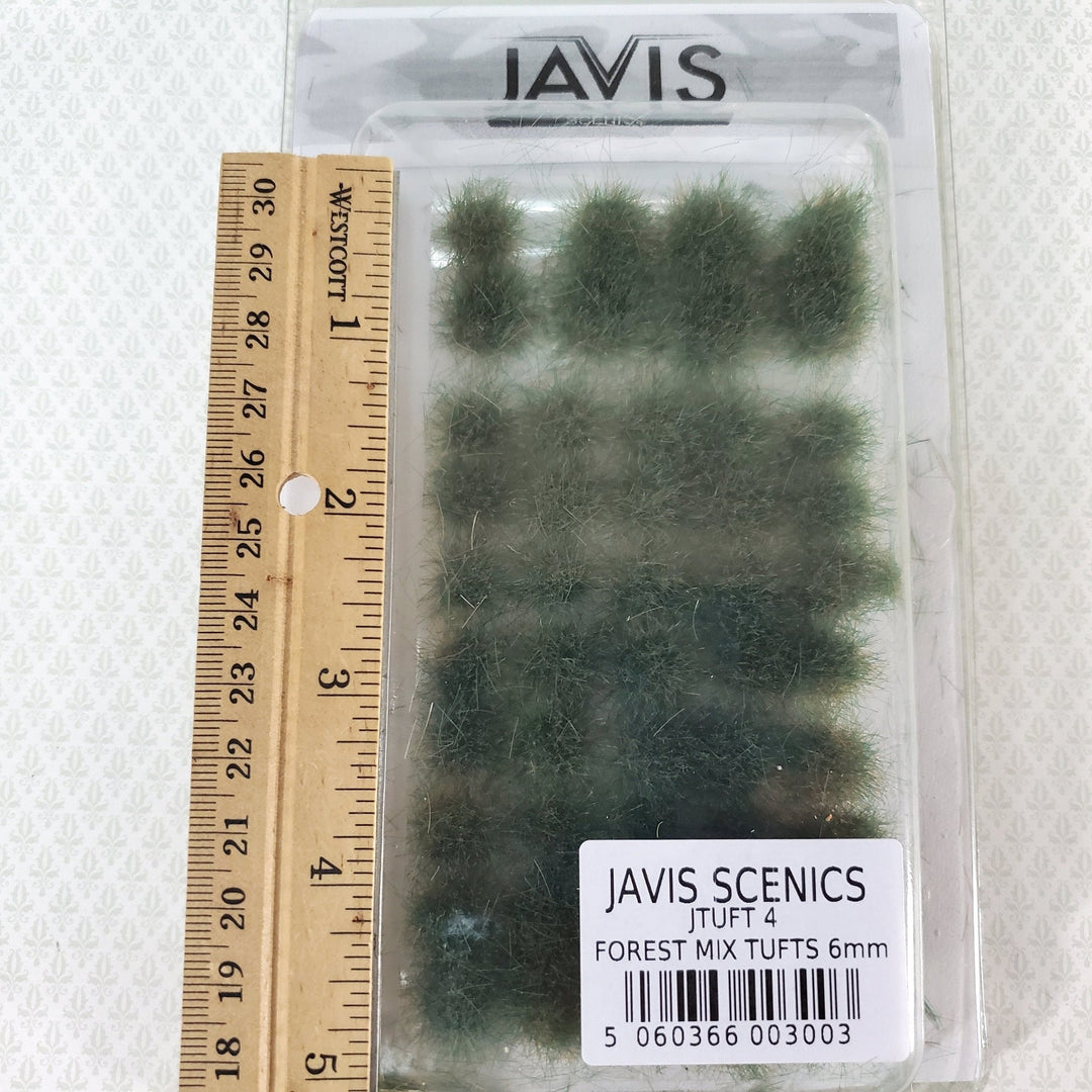 Javis Tufts Forest Mix Dark Green Shrubs Plants Model RR Dioramas Dollhouses Grass Scenery - Miniature Crush