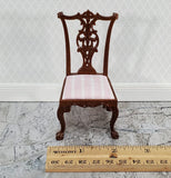 JBM Dollhouse Chippendale Side Chair with Padded Seat 1:12 Scale Furniture - Miniature Crush