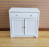 JBM Dollhouse Miniature Lower Kitchen Cabinet White 1:12 Scale Cupboard - Miniature Crush