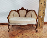 JBM Dollhouse Settee Couch Sofa Louis XV Style 1:12 Scale Miniature Furniture - Miniature Crush