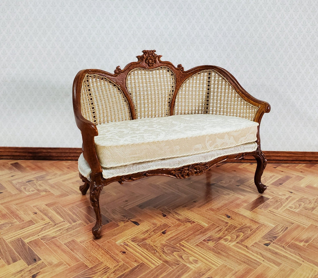 JBM Dollhouse Settee Couch Sofa Louis XV Style 1:12 Scale Miniature Furniture - Miniature Crush