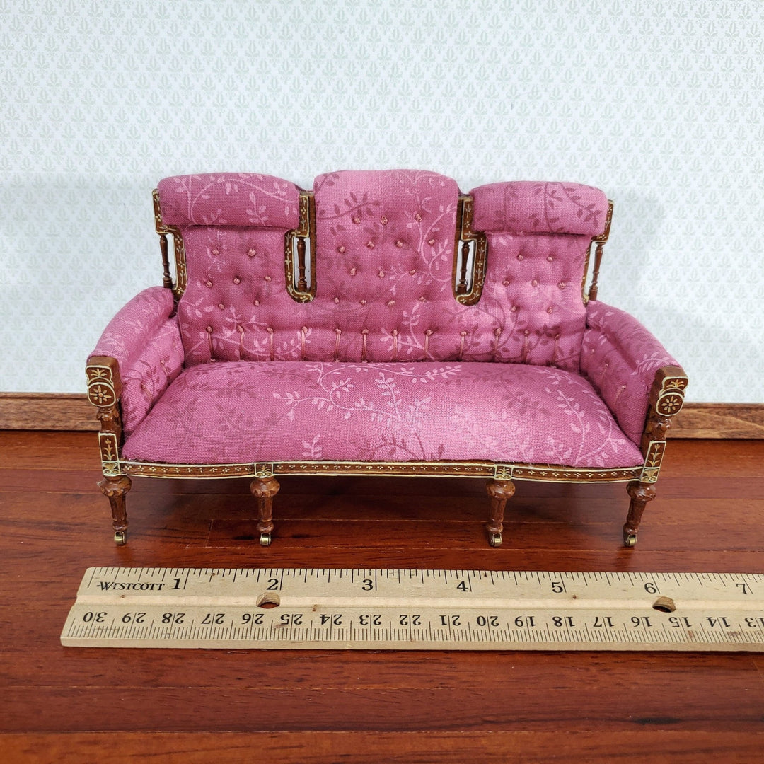 JBM Dollhouse Settee Sofa 18th Century French Style 1:12 Scale Miniature Furniture Couch - Miniature Crush