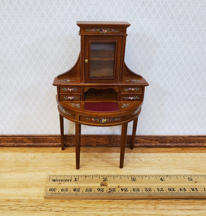 JBM Dollhouse Women's Writing Desk or Vanity Hand Painted Details 1:12 Scale Furniture - Miniature Crush