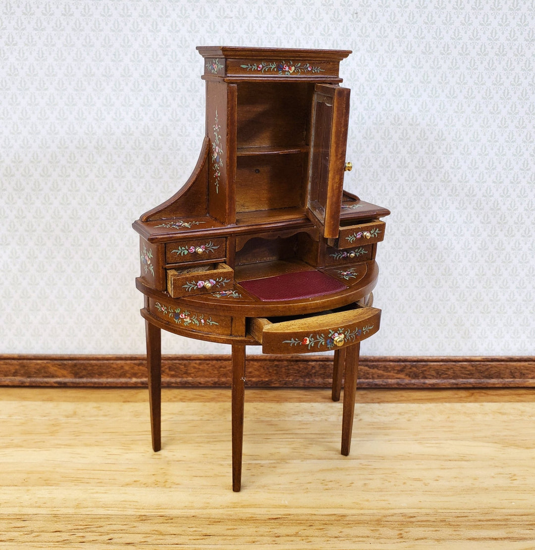 JBM Dollhouse Women's Writing Desk or Vanity Hand Painted Details 1:12 Scale Furniture - Miniature Crush