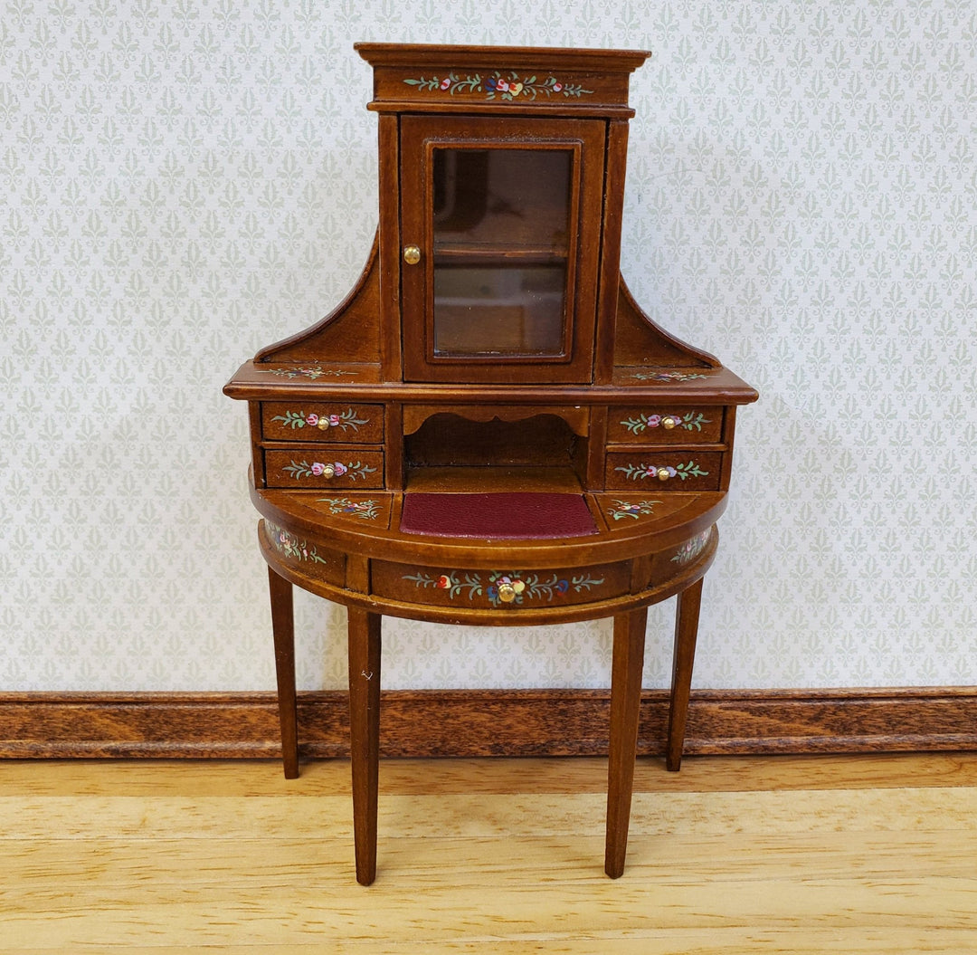 JBM Dollhouse Women's Writing Desk or Vanity Hand Painted Details 1:12 Scale Furniture - Miniature Crush