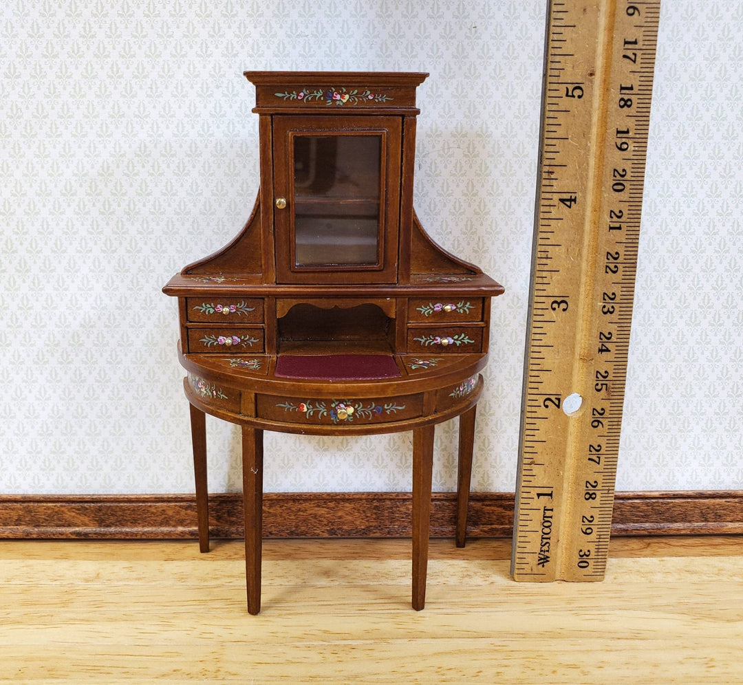 JBM Dollhouse Women's Writing Desk or Vanity Hand Painted Details 1:12 Scale Furniture - Miniature Crush