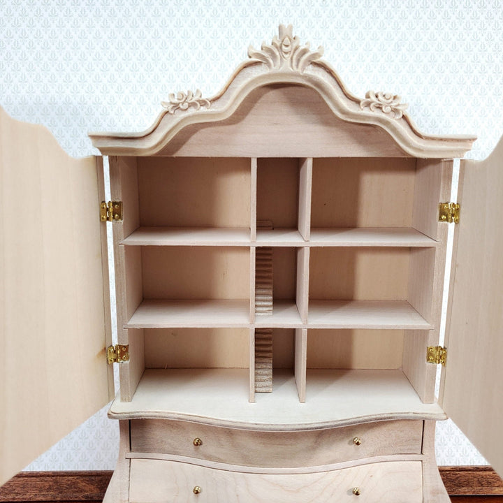 JBM Dutch Baby House Cabinet Dollhouse Large 1:12 Scale Miniature Unpainted - Miniature Crush