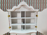 JBM Dutch Baby House Cabinet Dollhouse Large 1:12 Scale Miniature White Finish - Miniature Crush