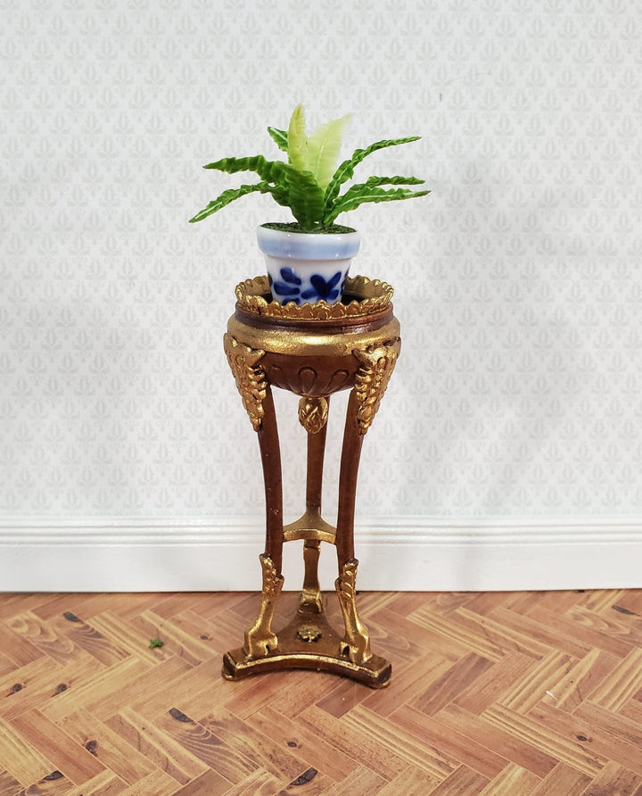 JBM Miniature Fern Stand Flower or Statue Table 1:12 Scale Dollhouse Furniture - Miniature Crush