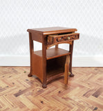 JBM Miniature Side Table or Nightstand with Drawer 1:12 Scale Dollhouse Furniture - Miniature Crush