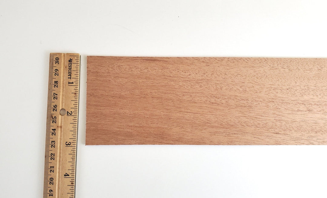 Mahogany Wood Sheet Plank Thin 1/16" x 3" x 12" long Woodworking Laser - Miniature Crush