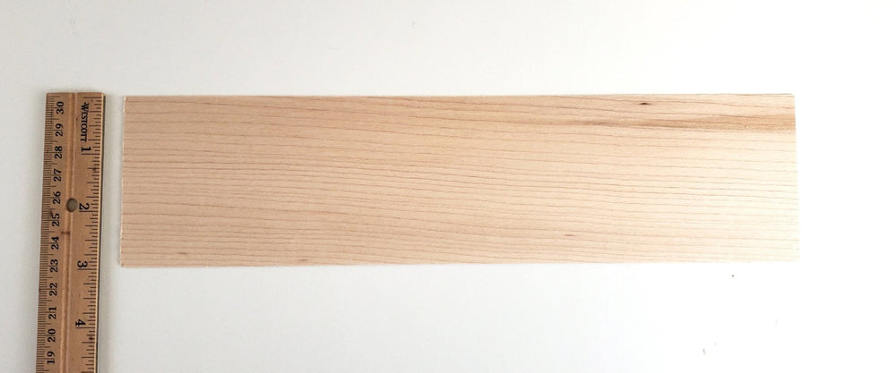 Maple Wood Sheet Plank Thin 1/32" x 3" x 12" long Veneer Woodworking Laser - Miniature Crush