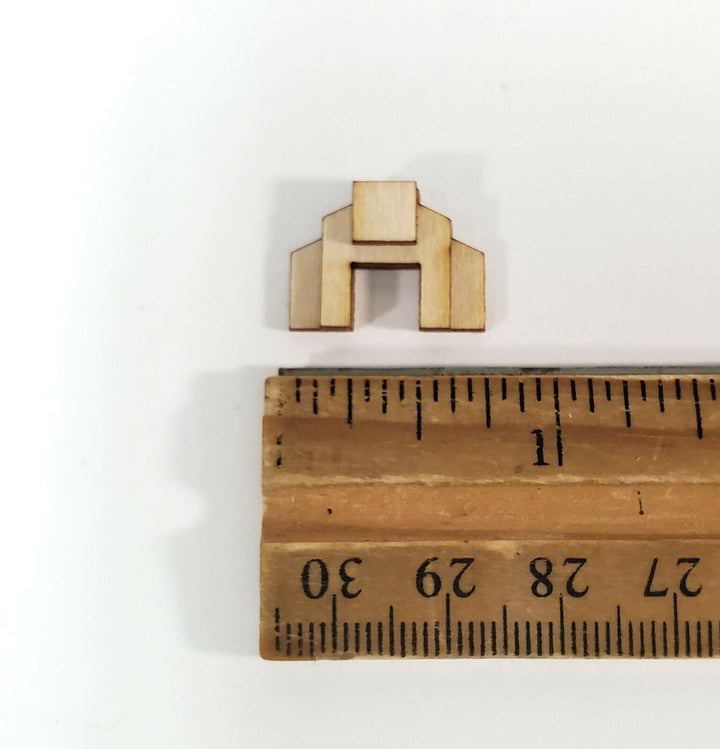 Miniature 1:144 Scale Fireplace Kit Art Deco Style Teeny Tiny DIY Dollhouse - Miniature Crush
