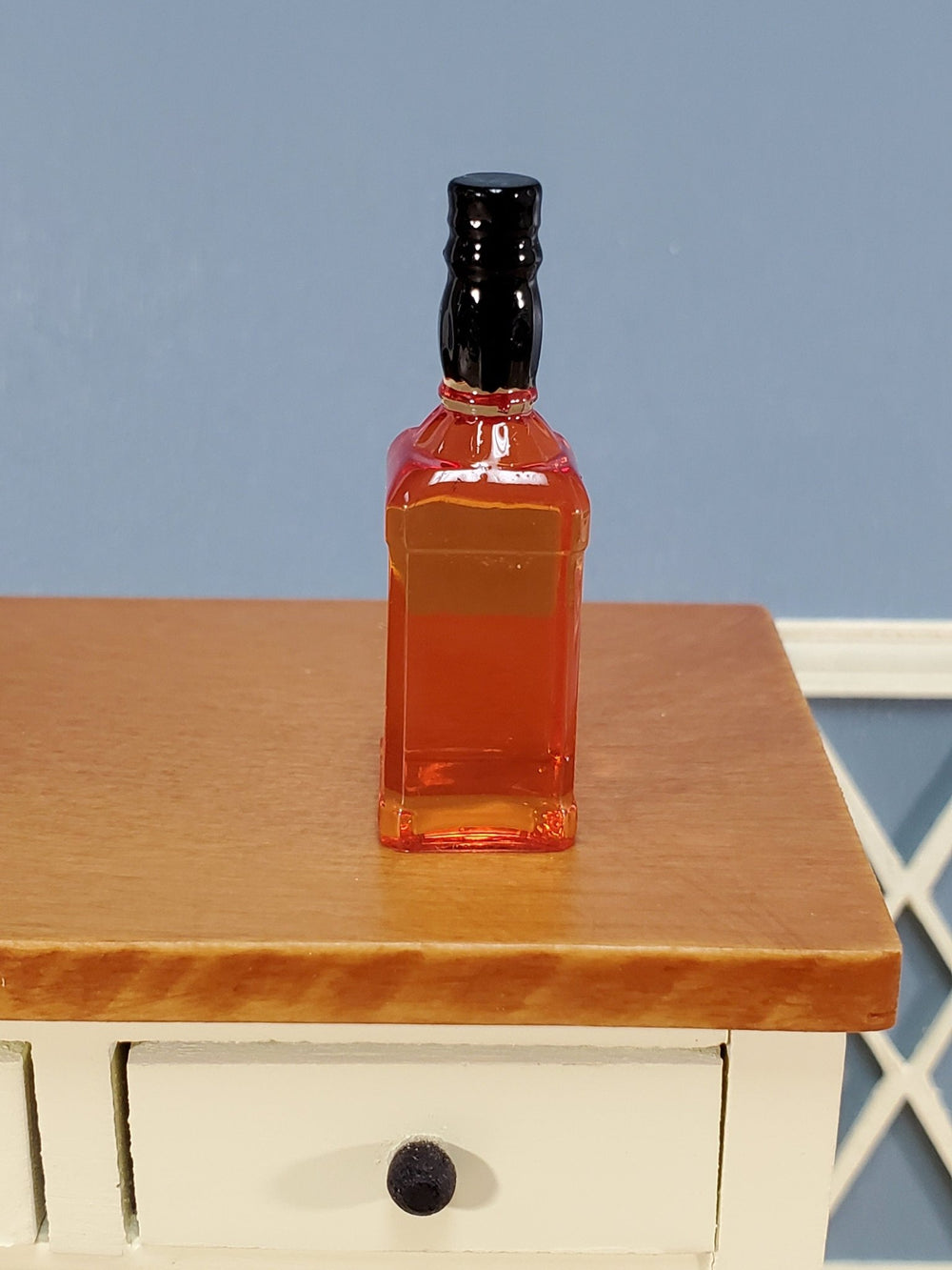 Miniature 1:6 Scale Whiskey Bottle Modern 1 5/16" Tall Dollhouse Booze Drinks - Miniature Crush