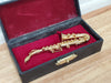 Miniature Alto Saxophone Gold Brass Metal 3 3/8