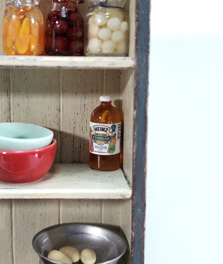 Miniature Apple Cider Vinegar Distilled White 1:12 Scale Miniature Food Groceries Kitchen - Miniature Crush