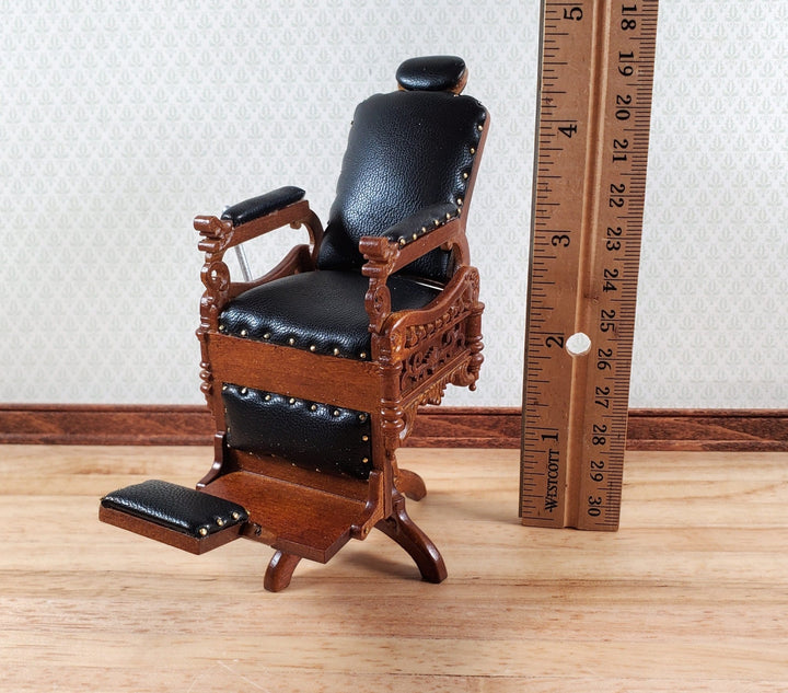 Miniature Barber Chair by JBM Old Fashioned Victorian Style for 1:12 Scale - Miniature Crush