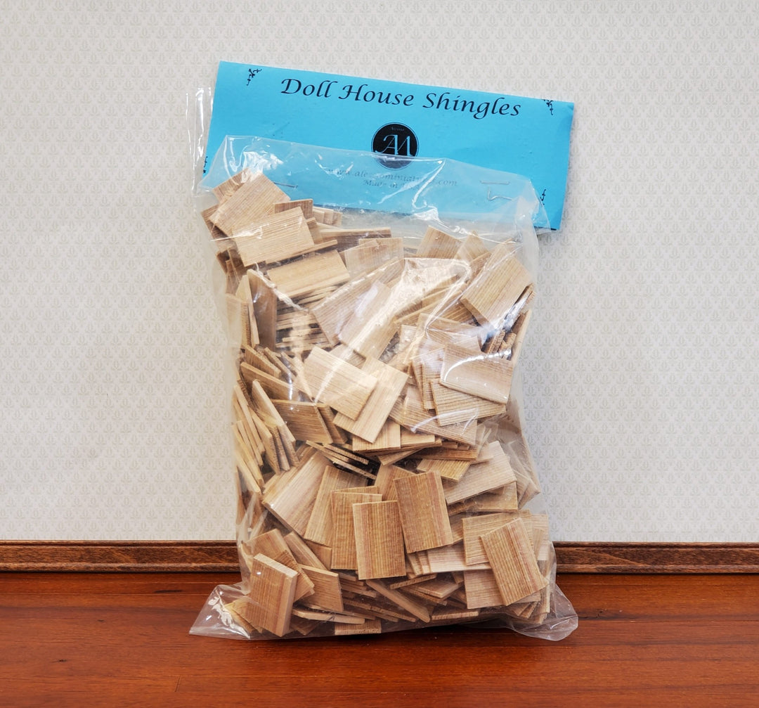Miniature Cedar Shingles for Dollhouses 400 Piecees 288 Sq Inches from Alessio - Miniature Crush