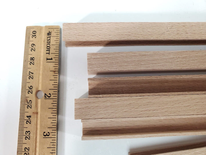 Miniature Channel Molding Wood Trim 1/2" wide x 6" long x6 Pieces CLA77068 - Miniature Crush