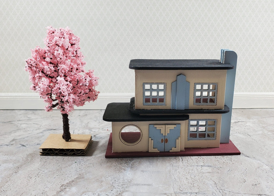 Miniature Cherry Tree or Shrub Bush 3" Tall 4 pc Model Scenery RR Dollhouse Garden - Miniature Crush