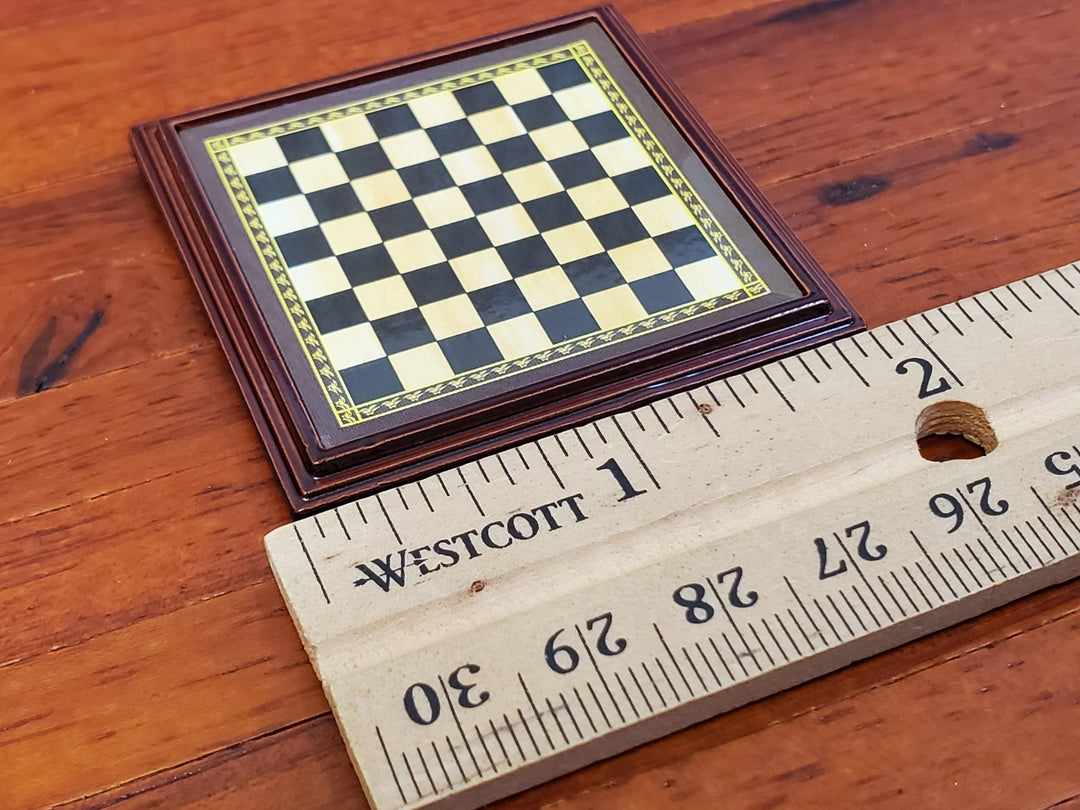 Miniature Chess Set with Chess Pieces Metal 1:12 Scale (Non-Magnetic ...