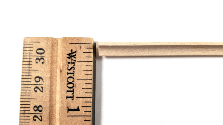 Miniature Cove Molding Trim Wood Strip 3/16" x 18" long Scale Model Building BM019 - Miniature Crush