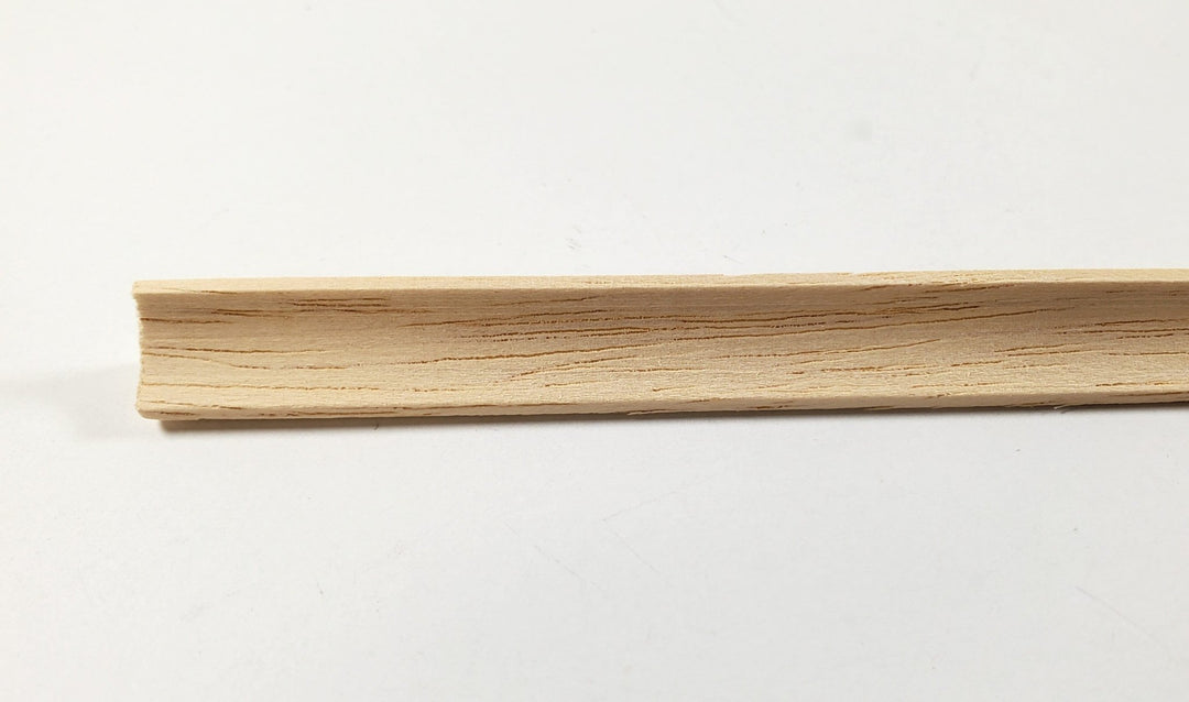 Miniature Cove Molding Trim Wood Strip 5/16" x 18" long Scale Model Building BM018 - Miniature Crush