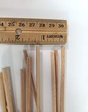 Miniature Cove Molding Trim Wood Strips 10 Pieces 1/8" x 6" long for Dollhouse Building - Miniature Crush