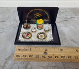 Miniature English Tea Time Set Reutter Porcelain Teacups Biscuits 1:12 Scale Dollhouse - Miniature Crush