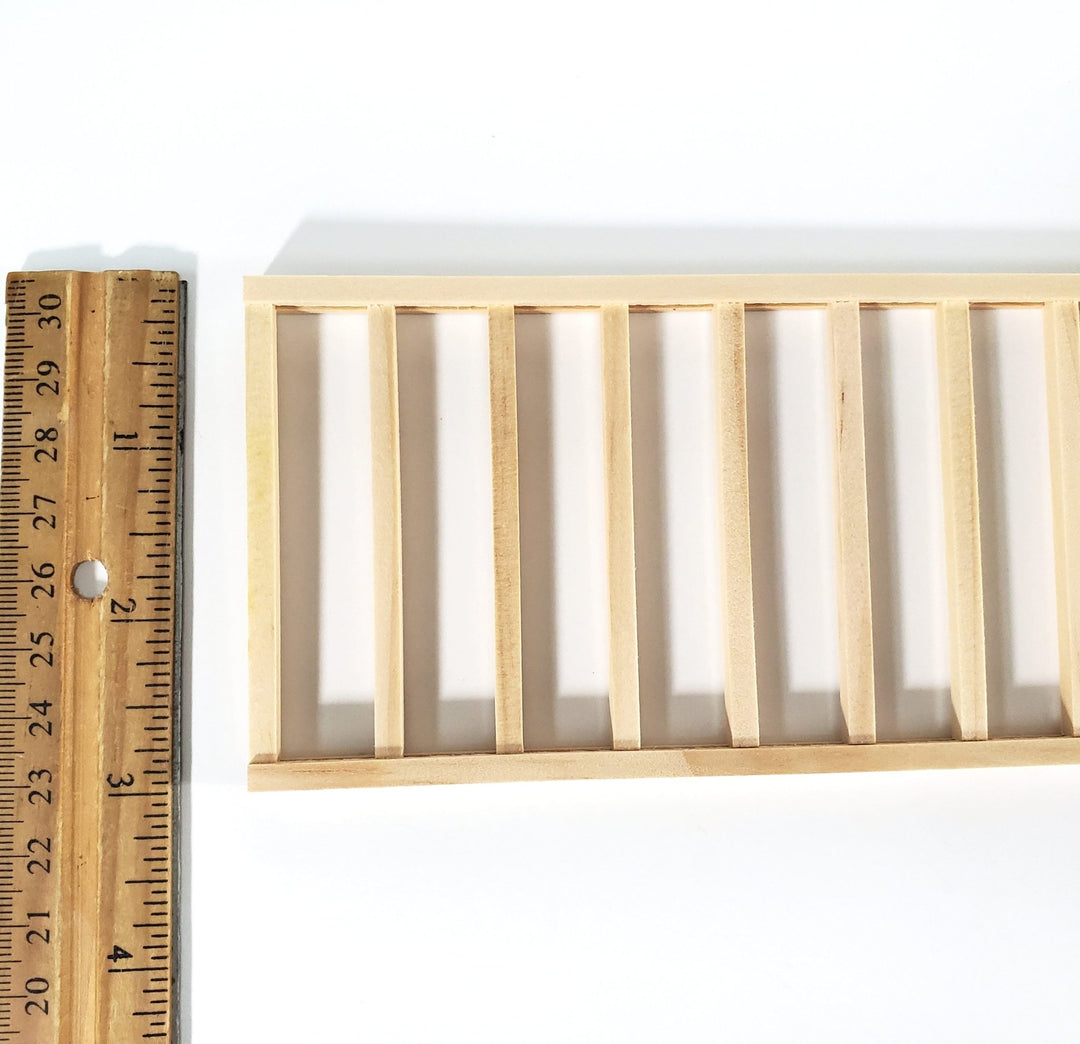 Miniature Fence Railing Assembled x1 Piece17.5" for Porches Decks Gardens Dollhouses - Miniature Crush