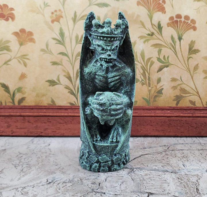 Miniature Gargoyle Goblin Standing with Wings for Garden 3 1/4" Tall - Miniature Crush