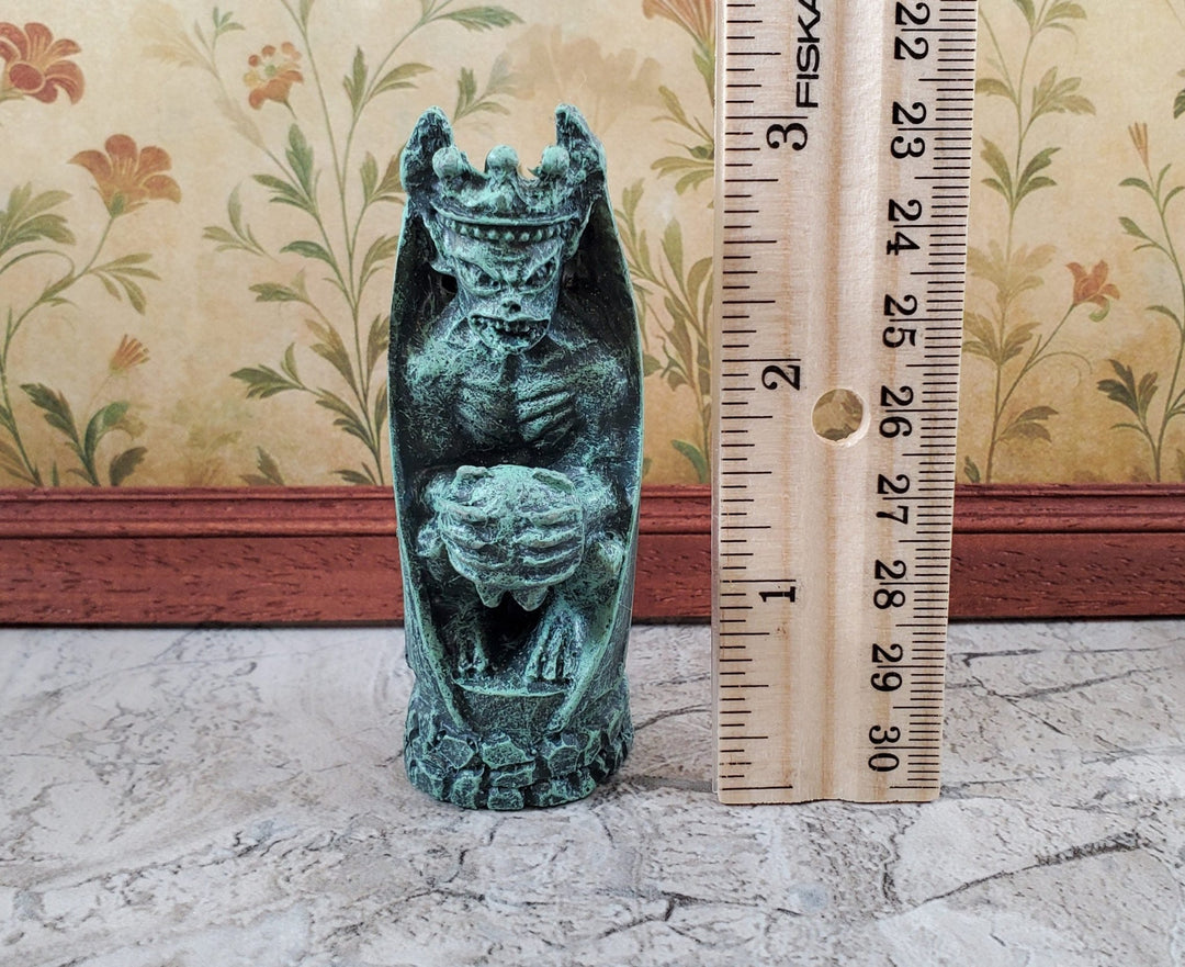 Miniature Gargoyle Goblin Standing with Wings for Garden 3 1/4" Tall - Miniature Crush