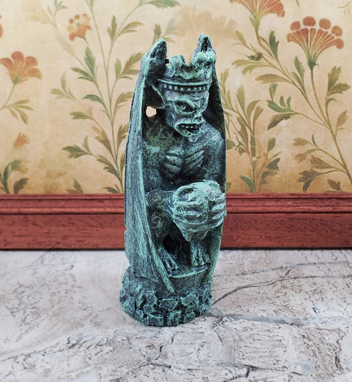 Miniature Gargoyle Goblin Standing with Wings for Garden 3 1/4" Tall - Miniature Crush