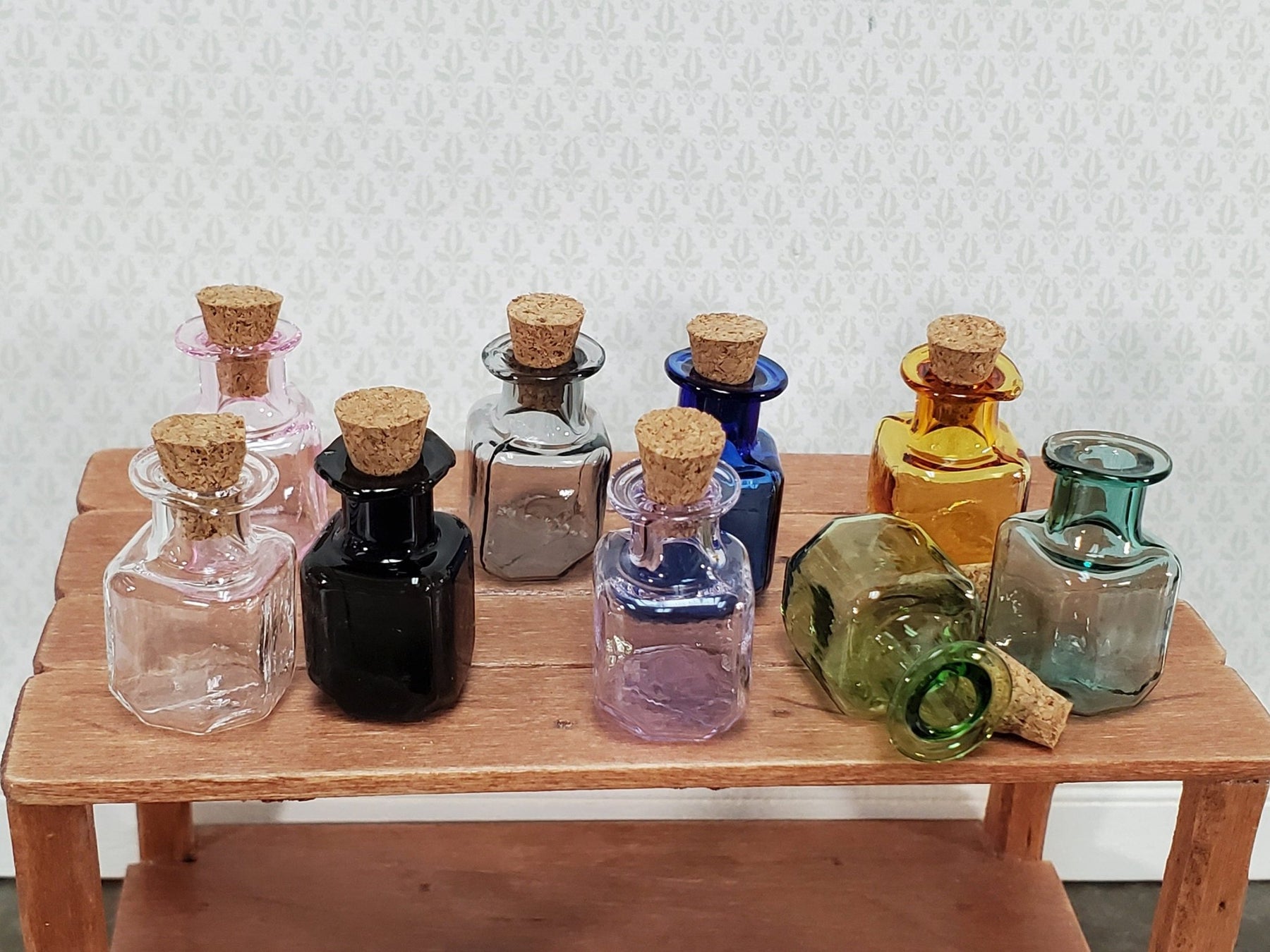 Glass Square Bottle With Cork Lid 4 Oz, 10 Oz, 20 Oz, Apothecary, Vintage,  Farmhouse, Crafts, Kitchen, Decor, Sand Ceremony, Favors 