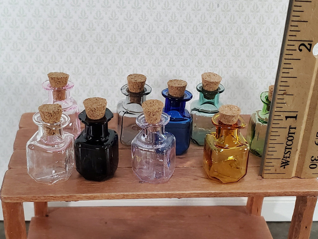 Glass Square Bottle With Cork Lid 4 Oz, 10 Oz, 20 Oz, Apothecary, Vintage,  Farmhouse, Crafts, Kitchen, Decor, Sand Ceremony, Favors 
