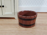 Miniature Half Barrel Empty for Planter or Garden Decor 1:12 Scale Dollhouse - Miniature Crush
