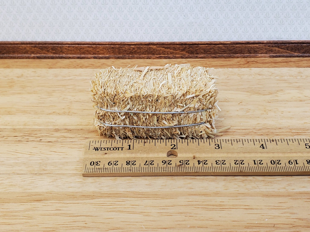 Miniature Haybale Hay Stack Bundled Straw Bale for Mini Decorating Dollhouses - Miniature Crush